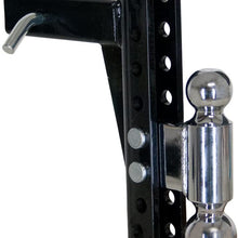Uriah Products UT623810 Steel-Tow 8! (Adjustable Steel Dual Ball Mount w/ 8" Drop), Black