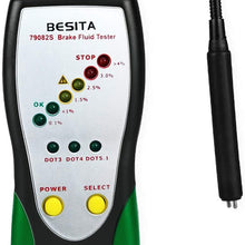 Brake Fluid Tester - Oil Inspection Goose Neck Detector Sound and Light Double Alarm (Fit For DOT3 DOT4 DOT5.1 Brake Fluid Detector)