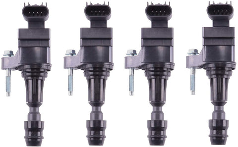 MAS Permanence Ignition Coil Pack compatible with Chevrolet Malibu HHR Cobalt Equinox GMC Terrain Pontiac G6 Buick Regal Lacrosse Verano Saturn 2.4L 2.2L 2.0L UF491 D522C (4)