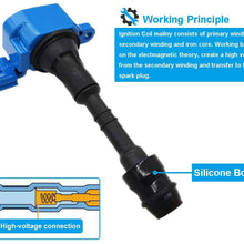 Germban UF401 Set of 6pcs Ignition Coil Fits for Infiniti FX35 G35 M35 for Nissan 350Z 3.5L-V6 C1439 22433AL615