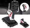 Gear Shift Knob - New Gear Shift Knob Gaitor Boot Cover Black Leather Compatible with Audi A5 A4L Q5 B8 B8PA B9 2009-2016