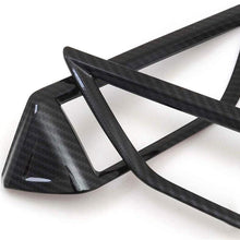 YFJLOVE YUFENGJIAO Black ABS Carbon Fiber Color Car Center Air Condition Outlet Vent Trim Cover Fit for Subaru Crosstrek XV SUV 2018 2019 2-Pc