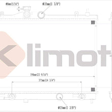 Klimoto Radiator | fits Nissan Versa 2007-2009 1.6L 1.8L L4 | Replaces NI3010218 21460EM30A 615343394633 8514
