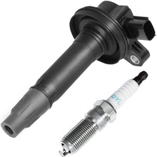 QYL Ignition Coil UF553 & Spark Plug 5019 LTR5GP Replacement for Ford Flex Taurus Edge Lincoln MKS MKT MKZ MKX Mercury Sable 3.5L V6 (Set of 6)