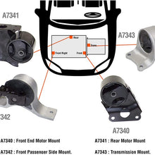 DNJ MMK638 Complete Engine Motor & Transmission Mount Kit for: 2002-2006, Nissan/Altima, 2.5L, Auto Trans