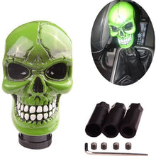 AutoBoy ABy Skull Head Gear Stick Shift Shifter Knob Lever Cover Universal Fit for Most Manual Transmission Vehicles(Silver)