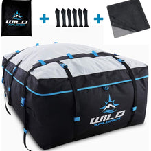 Rooftop Cargo Carrier Roof Bag XXL - 19 Cubic Feet Waterproof Car Top Carrier | Car Roof Cargo Carrier Works with OR Without Car Roof Rack - Rooftop Cargo Bag for Camping, Ski Trips and Vacations