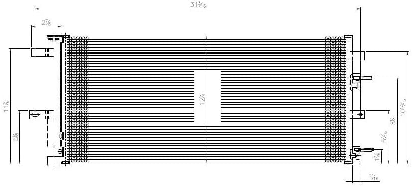 TYC 4211 Replacement A/C Condenser