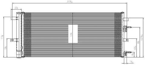 TYC 4211 Replacement A/C Condenser