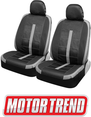 Motor Trend M354 Straight-Line Performance Seat Covers for Car Truck Van SUV Auto - Polyester Protector