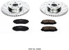 Power Stop K4669 Front Brake Kit with Drilled/Slotted Brake Rotors and Z23 Evolution Ceramic Brake Pads