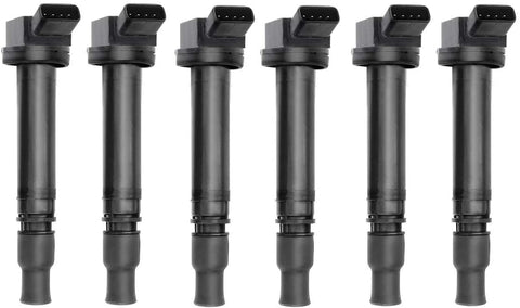 A-Premium Ignition Coils Pack Replacement for Lexus GS350 GS450H IS350 2007-2008 3.5L 2GR-FSE IS250 GS300 6-PC Set