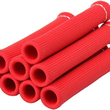 CarBole 8PCS Car 1200 Degree Spark Plug Wire Boots Heat Shield Protector Sleeve Cover fit for SBC BBC 350 454 Titanium