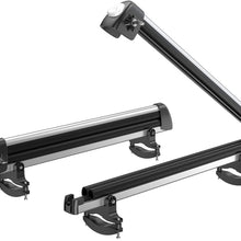 DrSportsUSA 26" Aluminum Universal Car Rack Carrier Ski roof Racks, Snowboard Racks, Ski Board Roof Carrier Fit Most Vehicles Equipped Crossbar… (Snowboard Rack 26") (Snowboard rack 26")