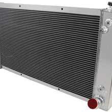 OzCoolingParts 67-72 Chevy & GMC C/K/P Series Radiator, 3 Row Core Aluminum Radiator For 1967-1972 1968 1969 70 71 Chevy Blazer C10 C20 C30 K15 K20 K30 P10 P20 P30 Pickup Truck L6 V8 Gas