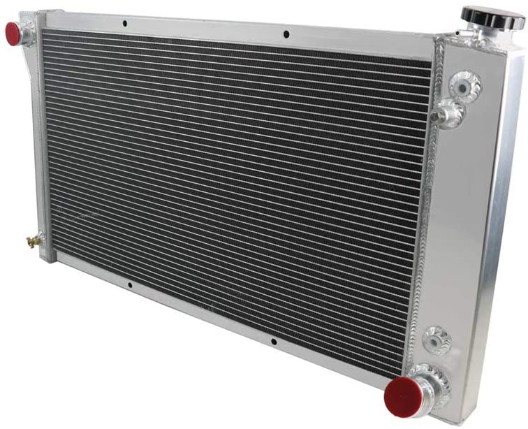 OzCoolingParts 67-72 Chevy & GMC C/K/P Series Radiator, 3 Row Core Aluminum Radiator For 1967-1972 1968 1969 70 71 Chevy Blazer C10 C20 C30 K15 K20 K30 P10 P20 P30 Pickup Truck L6 V8 Gas (3 Row Radiator)