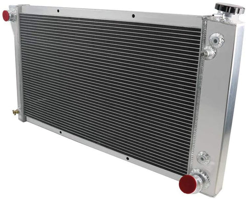 OzCoolingParts 67-72 Chevy & GMC C/K/P Series Radiator, 3 Row Core Aluminum Radiator For 1967-1972 1968 1969 70 71 Chevy Blazer C10 C20 C30 K15 K20 K30 P10 P20 P30 Pickup Truck L6 V8 Gas