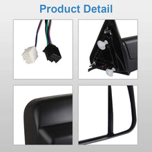 ECCPP Towing Mirror for 2011-2015 Ram 1500 2500 3500 2009-2010 for Dodge Ram 1500 Black power heated Side View Pair Mirrors