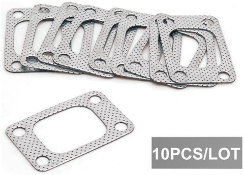 Epman EP-CGQ26S-AF 10pcs Graphite Aluminum Gasket for T04 T04E T3 T35 T38 GT35 Turbo Charger Engine Manifold Pipe Turbo Flange Gasket