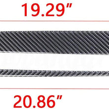 Xotic Tech Real Carbon Fiber Interior Gear Shift Knob Cover Overlay Trim Decal for Chevrolet Camaro 2016 2017 2018 2019 2020