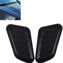TUINCYN Universal Car Vent Decorative Air Flow Cover Intake Scoop Turbo Bonnet Hood Scoops 1 Pair (Carbon Fibre)