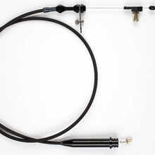 Lokar XKD-2700HT Kickdown Cable Kit with Black Stainless Steel Housing and Black Aluminum Fittings for GM 700-R4 Transmission