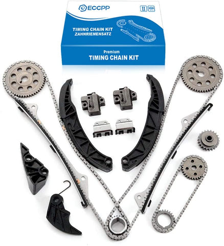 ECCPP Timing Chain Kit fits for 2006-2011 Hyundai Azera Entourage Genesis Santa Fe Sonata 3.3L 3.5L 3.8L TK10880