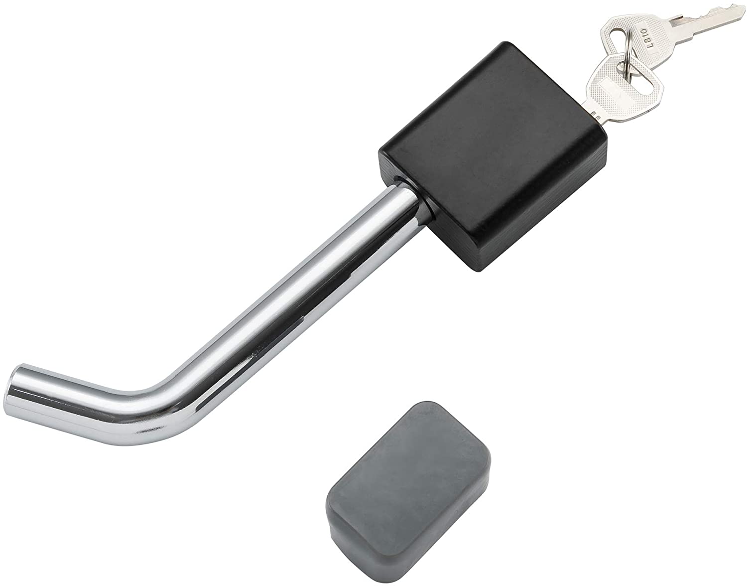 TOPSKY Trailer Hitch Receiver Lock Dual Bent Pin Style 5/8 inch Diameter Fits 2