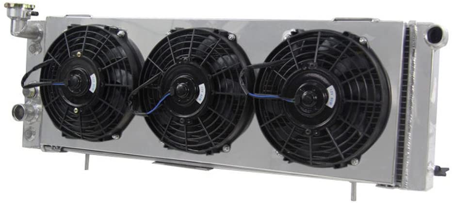 OzCoolingParts Jeep Cherokee Radiator Fan Shroud Kit, Full Aluminum Radiator + 3 x 9