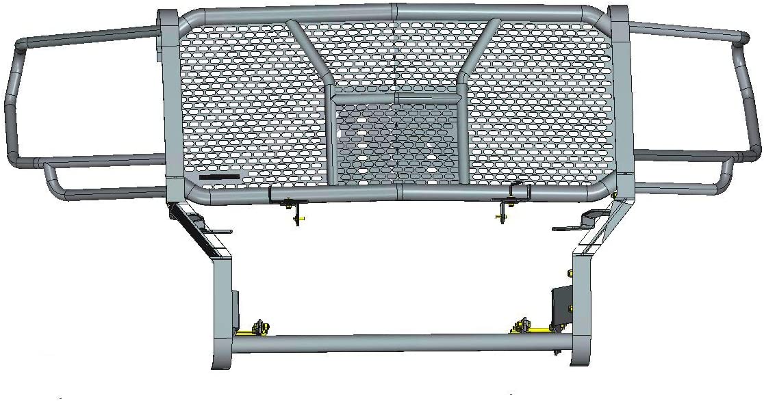 Black Horse - Rugged Heavy Duty Grille Guard 2017-2021 Nissan Titan RU-NITI17-B