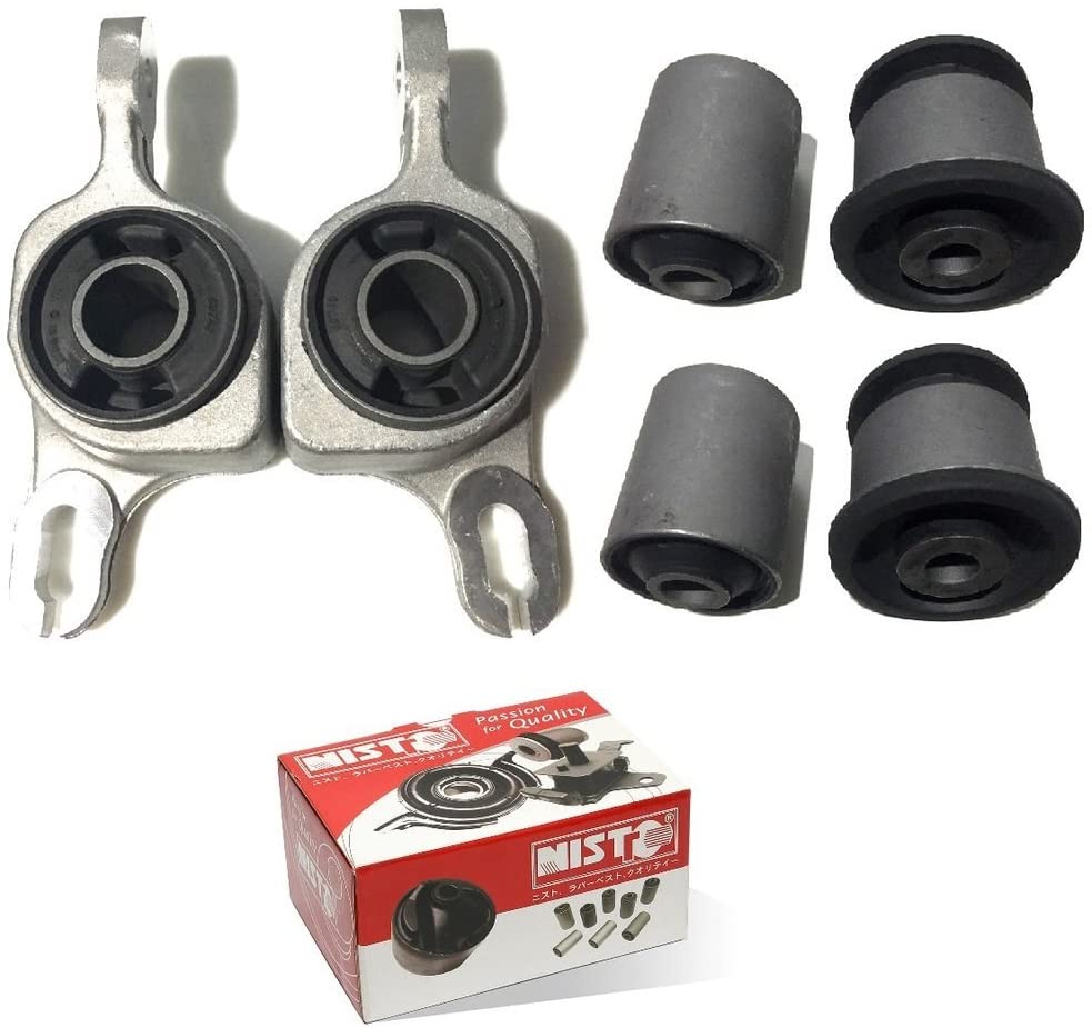 NISTO 6 Front Lower Control Arm Bushing with Bracket Compatible With Suitable For 2011-2014 Jeep Grand Cherokee Dodge Durango