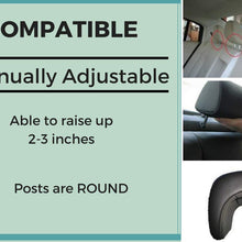 The ONLY Safe Baby Car Mirror for Adjustable Headrests, Strong Stable Attachment with NO Slippery Straps | Safest Design for Rear Facing Car Seats | Crash Test Proven | Shatterproof | Extra Large