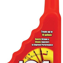 104+ (10406-6PK) Octane Boost - Boosts Octane And Cleans injectors To Improve Engine Performance - Improve Gas Mileage - 1 Bottle Treats Up To 18 Gallons, 16 fl. oz. 6 Pack