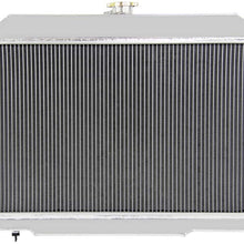 Primecooling 62MM 4 Row Core Aluminum Radiator for 1972-1986 Jeep CJ5, CJ6, CJ7 (GM/Chevy V8 Engine Conver.)
