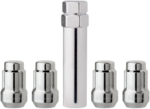 DPAccessories LCS3L6HC-CH04LK4 Chrome Wheel Locks 12x1.5 Closed End Spline Tuner Locking Lug Nuts - Dual Hex Wheel Lock Set