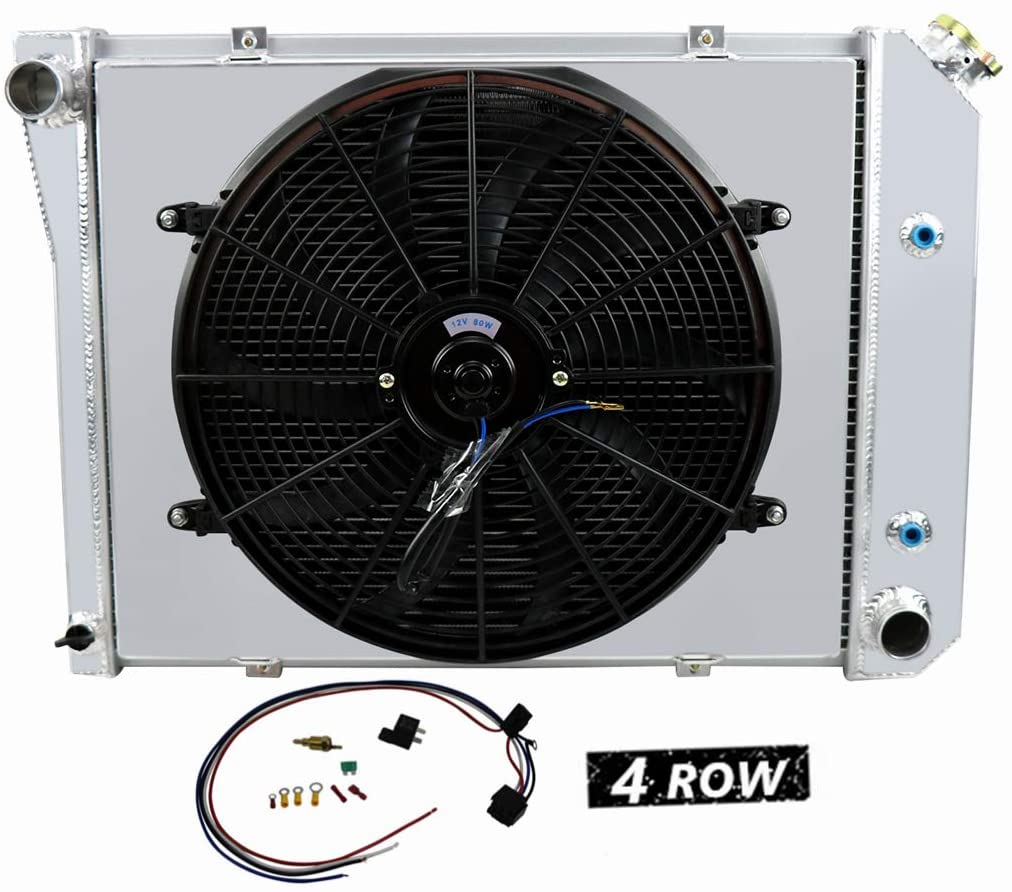 Primecooling 4 Row Core Aluminum Radiator +16
