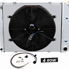 Primecooling 4 Row Core Aluminum Radiator +16" Fan +Shroud for Caprice Nova Buick Pontiac More Models 1968-74