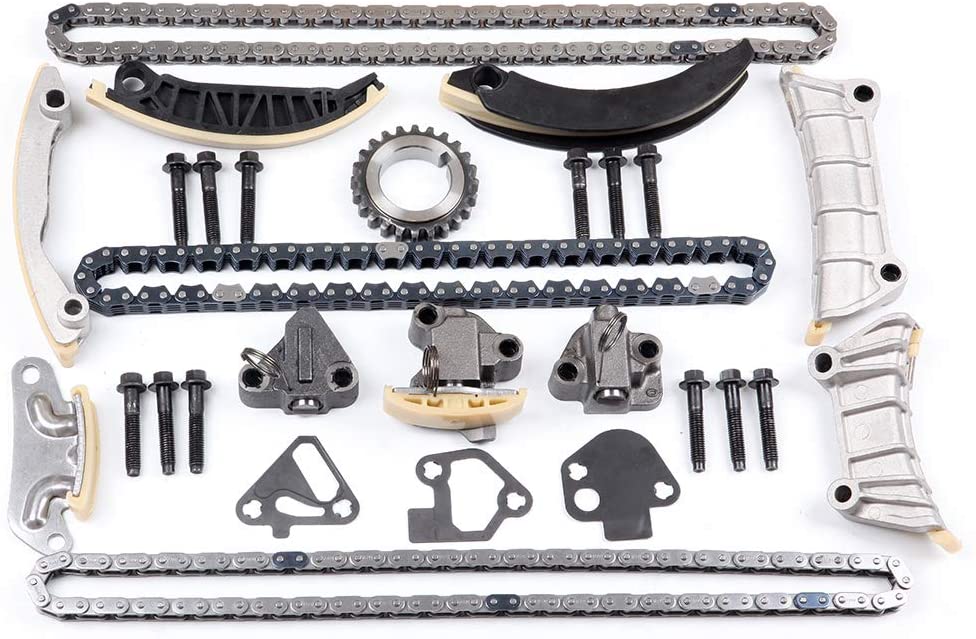 ROADFAR Engine Timing Kit Chain Kit replacement for 2005-2006 Buick LaCrosse Rendezvous Cadillac CTS SRX STS Saturn Aura Suzuki XL-7 2.8L 3.6L TS21003