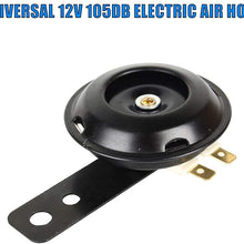 Esenlong 12V Super Loud 105dB Scooter Moped Dirt Bike ATV Motorcycle Air Horn 70mm (Black)