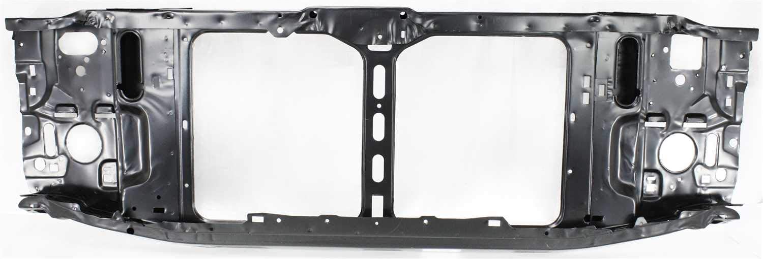 Radiator Support Assembly Compatible with 1998-2004 Chevrolet S10 Black Steel