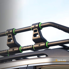 Stehlen 642167819219 Universal HD Sport Modular Steel Roof Rack Basket with Wind Fairing - Matte Black/Green