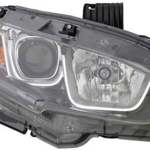 For Honda Civic Sedan Headlight 2016 2017 Passenger Right Side Headlamp Assembly Replacement