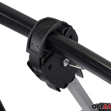 OMAC Auto Accessories Foldable Bike Rack Hitch Mounted | 2 Bicycle Carrier Racks Aadjustable Hitches Suitable for Electric Bikes and Fat Bikes