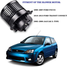 FAERSI HVAC Plastic Heater Blower Motor with Fan Cage Compatible with Ford Focus 2000-2007, Transit Connect 2010-2013,Jaguar X-Type 2002-2008 Front Blower Assembly 700105 2T1Z18568A
