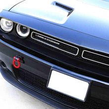 iJDMTOY Red Universal Ring Track Racing Style Tow Hook Aesthetic Decoration Kit Compatible With Any Car SUV Truck (Not Functional, Decorative Purpose ONLY)