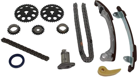 DNJ TK922 Timing Chain Kit for 2001-2015 / Lexus, Pontiac, Scion, Toyota/Camry, Corolla, Highlander, Matrix, RAV4, Solara, tC, Vibe, xB / 2.0L, 2.4L / DOHC / 16V / 122cid, 2362cc, 2398cc / 1AZF