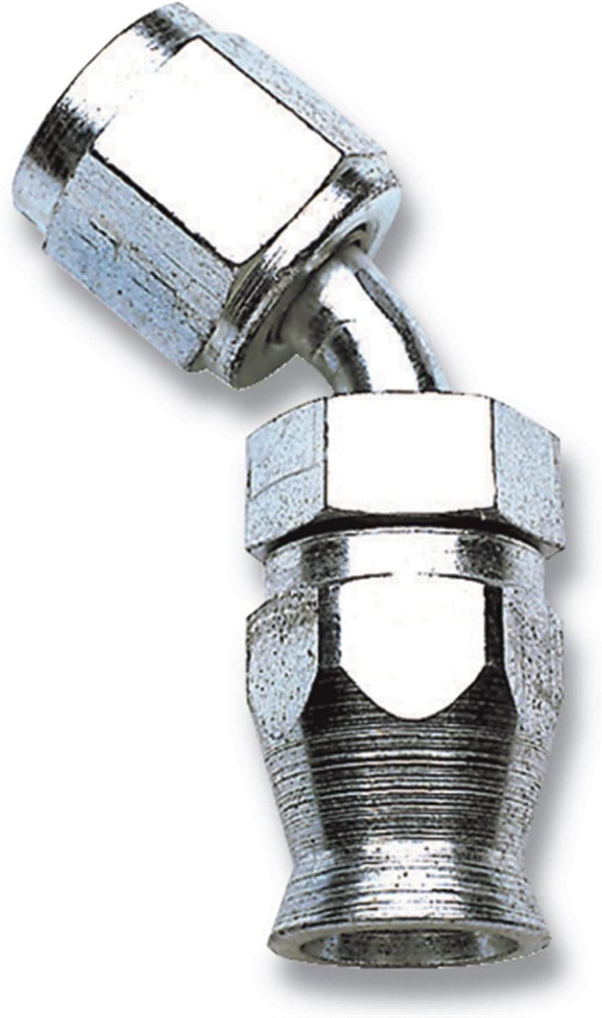 Edelbrock 620451 Endura Hose End, 4-45-Deg Tube