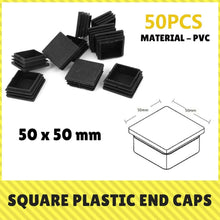 Ladeyi Plastic Tubing Plug 10/50 Pcs Plastic End Caps Steel Tube Inserts Steel Fence Post Pipe Tube Cover Insert for Fence Railings Steel Pipes Garden Furniture 5050/50100 Mm