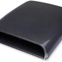 Universal Car Decorative Air Flow Intake Hood Scoop Vent Bonnet Cover Carbon Fibre Hood Scoop (Color : White)