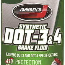 Johnsen's 5012 Premium Synthetic DOT-4 Brake Fluid - 12 oz.